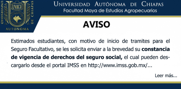 SEGURO FACULTATIVO - CONSTANCIA DE VIGENCIA DE DERECHOS DEL SEGURO SOCIAL