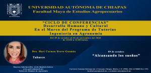 CONFERENCIA &quot;ALCANZANDO LOS SUEÑOS&quot; DRA. MARI CARMEN BRAVO GUZMÁN