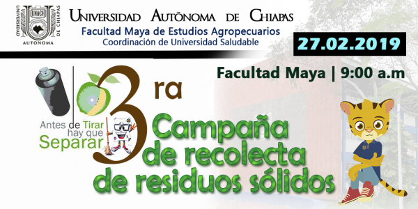 Proximamente: 3ra Campaña de recolecta de residuos sólidos&quot;.