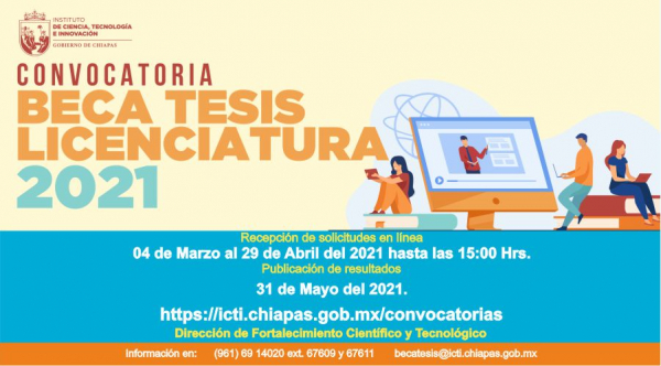 CONVOCATORIA BECA TESIS LICENCIATURA 2021