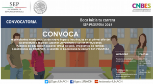 BECA INICIA TU CARRERA SEP-PROSPERA 2018