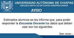 USUARIO y CONTRASEÑA para Encuesta Docente