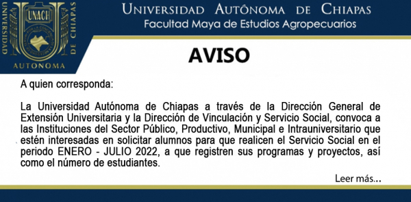 CONVOCATORIA: A INSTITUCIONES PARA REGISTRO AL SERVICIO SOCIAL ENERO-JUNIO 2022