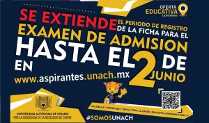 Se extiende entrega de ficha para el examen de admisión hasta el 2 de junio