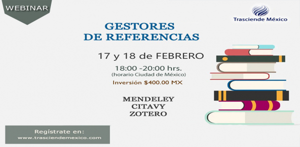 curso: gestores de referencias: Mendeley, Citavy y Zotero