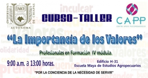 Curso-Taller "La importancia de los valores"